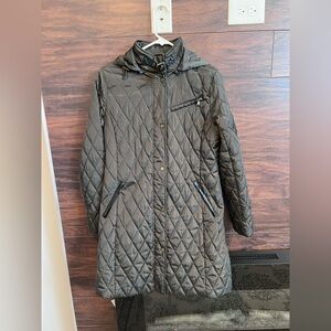 Ralph Lauren Quilted Green Hooded Coat
